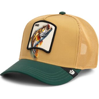 Casquette trucker marron et verte poisson Pro Migration The Farm Goorin Bros.