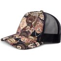 casquette-trucker-multicolore-et-noire-hft-crasy-sofa-bear-djinns