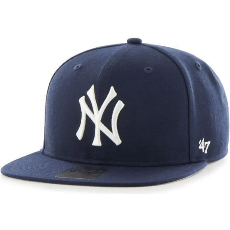 marineblaue-flache-snapback-kappe-unifarben-von-mlb-new-york-yankees-von-47-brand