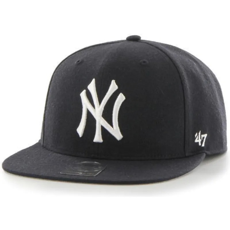 mutzen-flach-marineblau-snapback-liso-der-new-york-yankees-mlb-von-47-brand