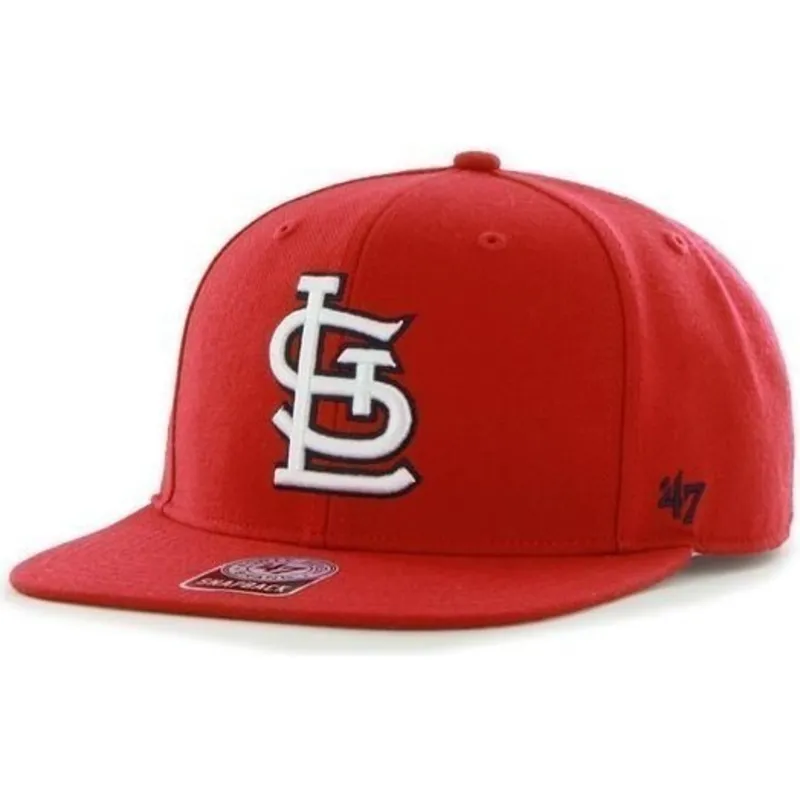 mutzen-flach-rot-snapback-lisa-lateral-der-st-louis-cardinals-mlb-von-47-brand