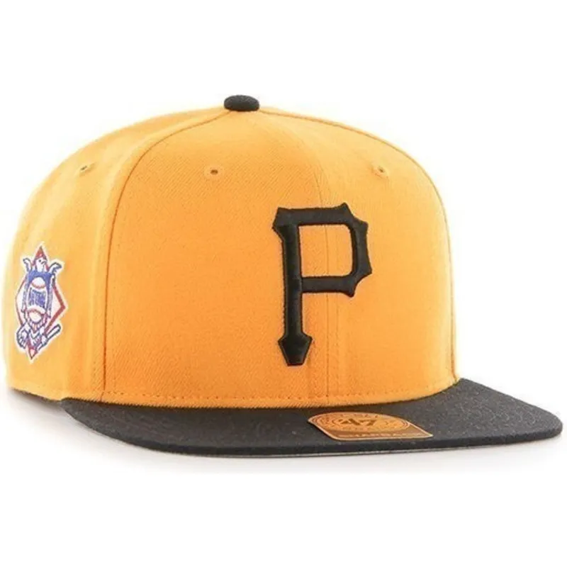mutzen-flach-gelb-snapback-lisa-leteral-der-pittsburgh-pirates-mlb-von-47-brand mutzen-flach-gelb-snapback-lisa-leteral-der-pittsburgh-pirates-mlb-von-47-brand