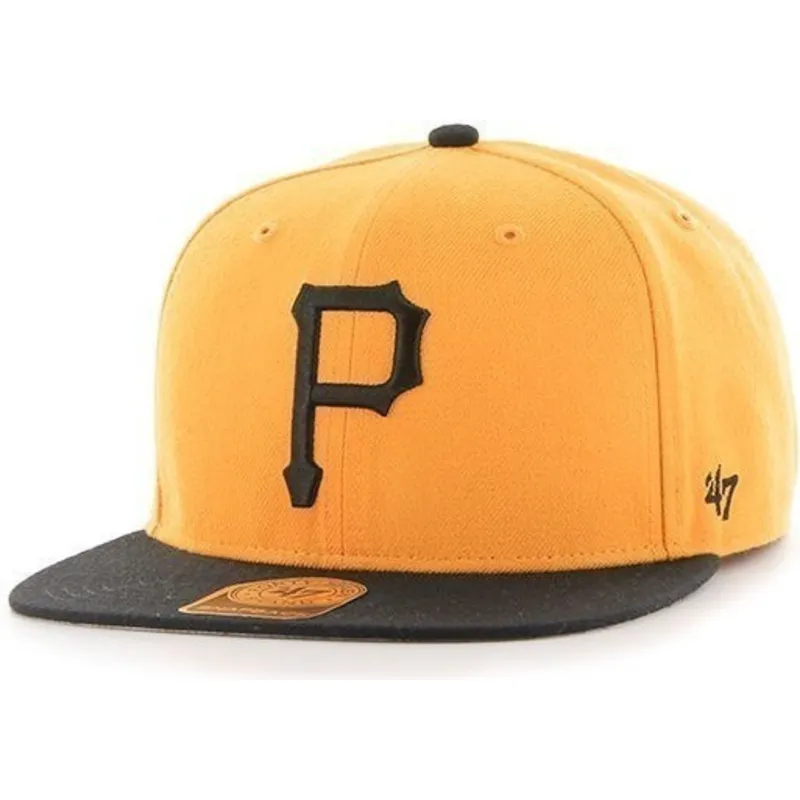 mutzen-flach-gelb-snapback-lisa-leteral-der-pittsburgh-pirates-mlb-von-47-brand mutzen-flach-gelb-snapback-lisa-leteral-der-pittsburgh-pirates-mlb-von-47-brand