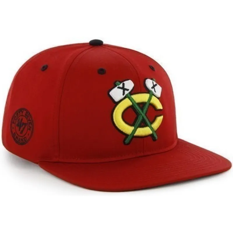mutzen-flach-rot-snapback-lisa-der-chicago-blackhawks-nhl-von-47-brand mutzen-flach-rot-snapback-lisa-der-chicago-blackhawks-nhl-von-47-brand