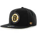 mutzen-flach-schwarz-snapback-lisa-der-boston-bruins-nhl-von-47-brand