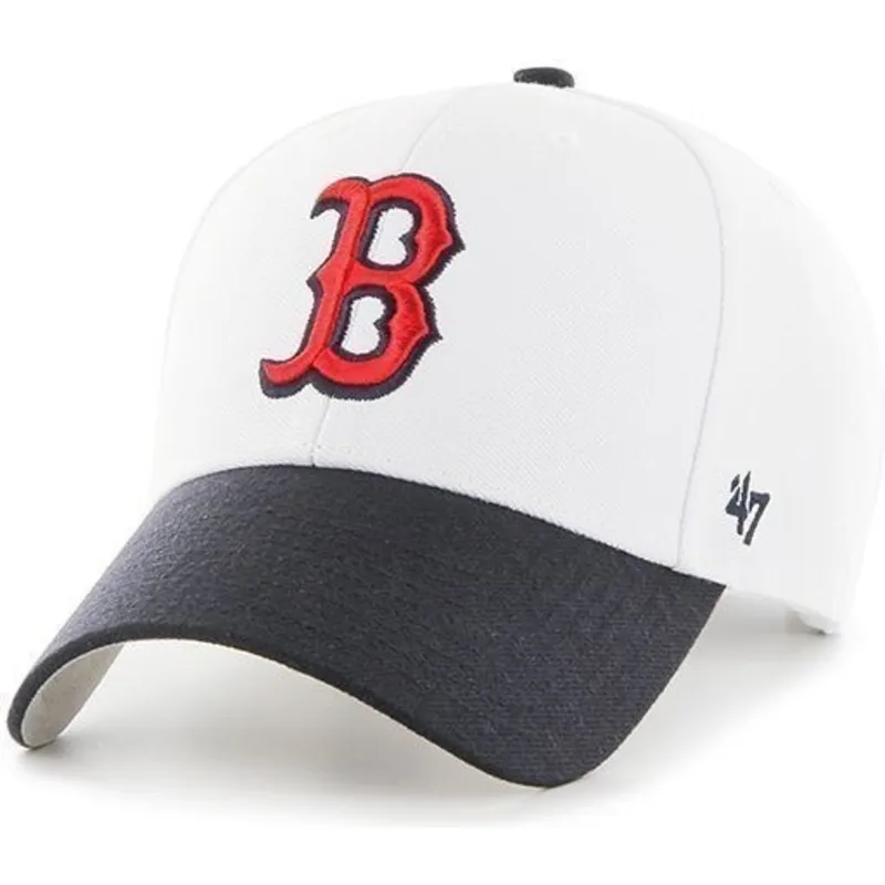 mutzen-gebogen-weiss-verstellbares-band-der-boston-red-sox-mlb-von-47-brand mutzen-gebogen-weiss-verstellbares-band-der-boston-red-sox-mlb-von-47-brand