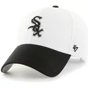 47-brand-curved-brim-mlb-chicago-white-sox-white-cap-with-black-visor