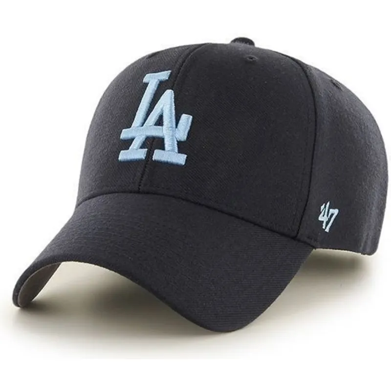 mutzen-gebogen-marineblau-verstellbares-band-lisa-der-los-angeles-dodgers-mlb-von-47-brand