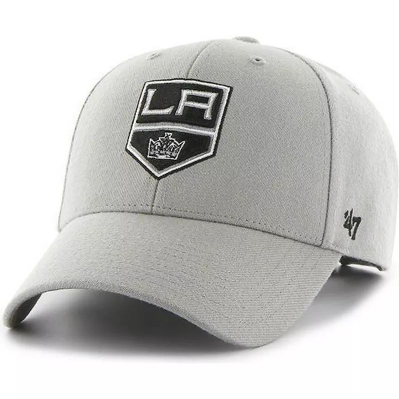 casquette-a-visiere-courbee-grise-nhl-los-angeles-kings-47-brand