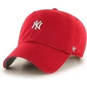 mutzen-gebogen-rot-verstellbares-band-pequeno-der-new-york-yankees-mlb-von-47-brand