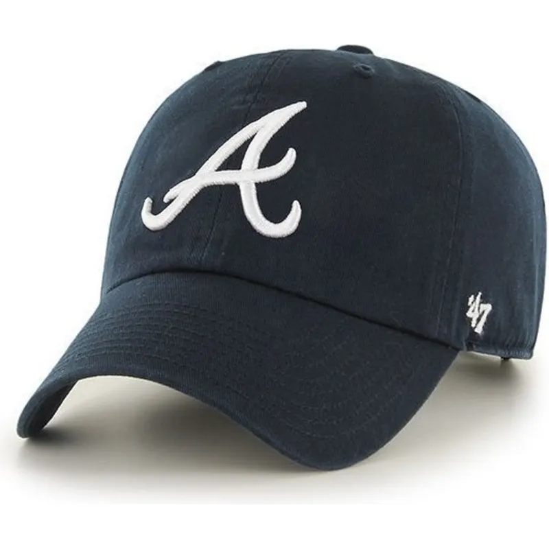 mutzen-gebogen-marineblau-verstellbares-band-frontal-der-atlanta-braves-mlb-von-47-brand