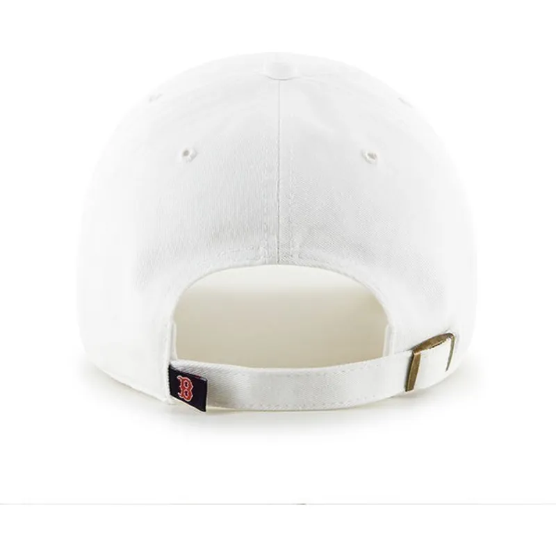 kappe-mit-gebogener-weisser-schirmkappe-mit-frontlogo-von-mlb-boston-red-sox-von-47-brand kappe-mit-gebogener-weisser-schirmkappe-mit-frontlogo-von-mlb-boston-red-sox-von-47-brand