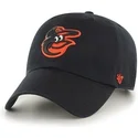 mutzen-gebogen-schwarz-verstellbares-band-frontal-der-baltimore-orioles-mlb-von-47-brand