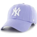mutzen-gebogen-violett-verstellbares-band-frontal-grande-der-new-york-yankees-mlb-von-47-brand
