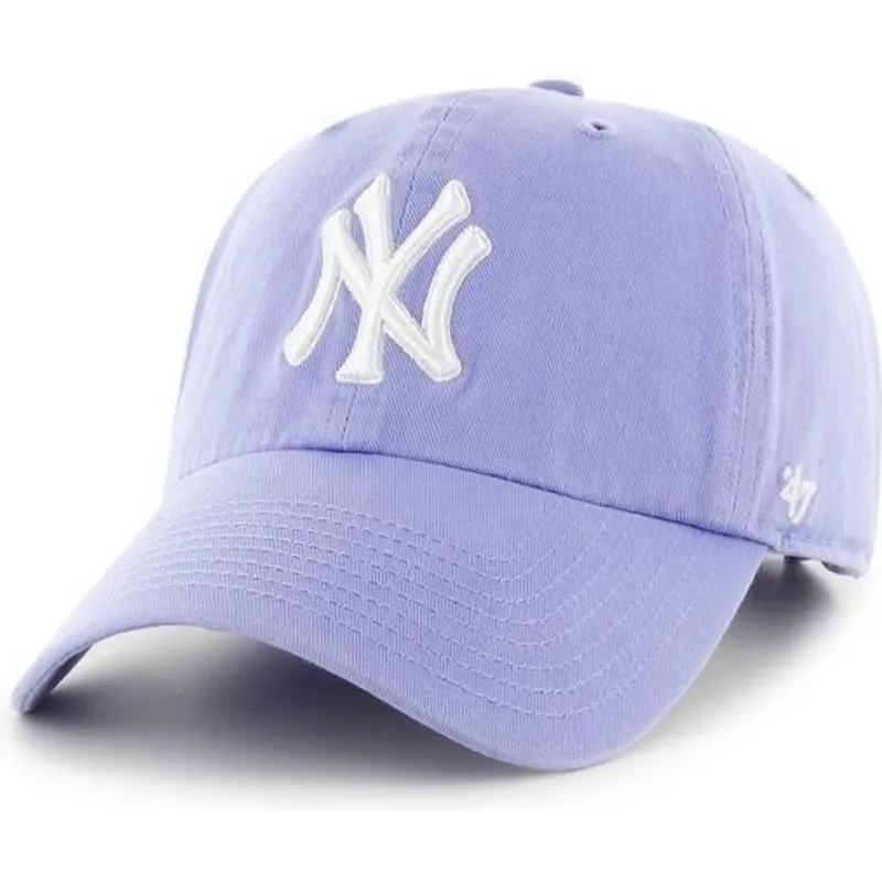 mutzen-gebogen-violett-verstellbares-band-frontal-grande-der-new-york-yankees-mlb-von-47-brand