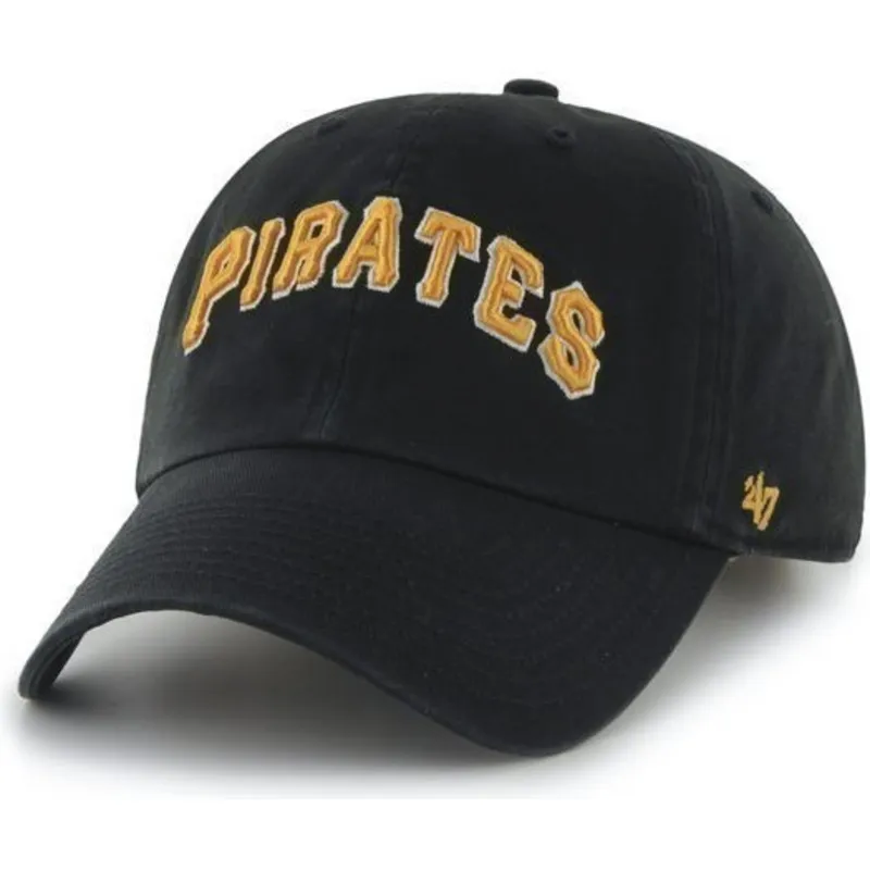mutzen-gebogen-schwarz-verstellbares-band-nombre-frontal-grande-der-pittsburgh-pirates-mlb-von-47-brand mutzen-gebogen-schwarz-verstellbares-band-nombre-frontal-grande-der-pittsburgh-pirates-mlb-von-47-brand