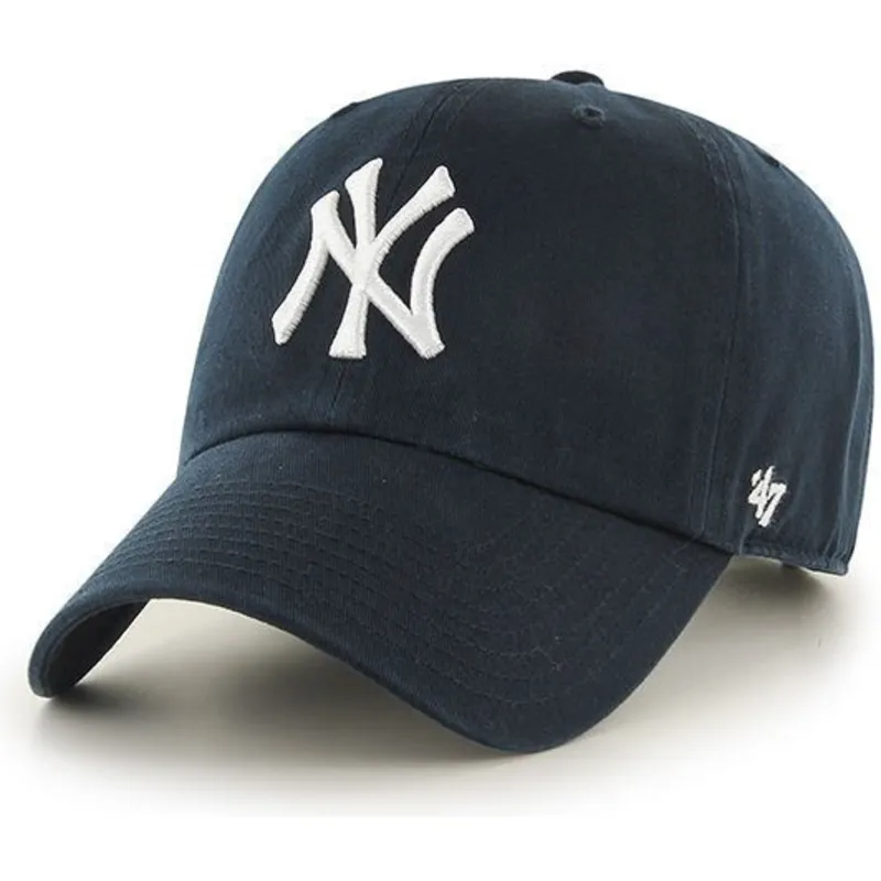 mutzen-gebogen-marineblau-verstellbares-band-fur-kinder-der-new-york-yankees-mlb-von-47-brand
