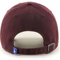 gebogene-weinrote-kappe-der-los-angeles-dodgers-mlb-clean-up-von-47-brand