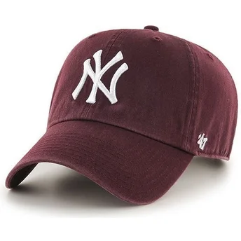 Mützen gebogen rot verstellbares band der New York Yankees MLB von 47 Brand