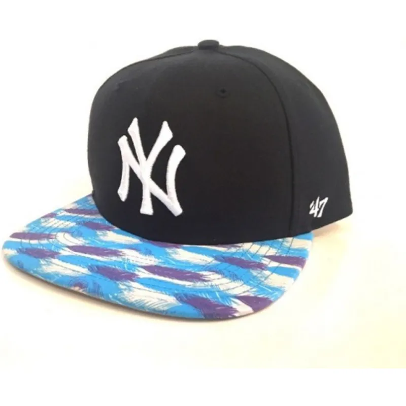 mutzen-flach-marineblau-snapback-estampado-en-la-der-new-york-yankees-mlb-von-47-brand