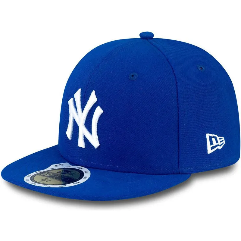 mutzen-flach-blau-angepasst-fur-kinder-59fifty-essential-der-new-york-yankees-mlb-von-new-era mutzen-flach-blau-angepasst-fur-kinder-59fifty-essential-der-new-york-yankees-mlb-von-new-era