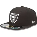 mutzen-flach-schwarz-angepasst-59fifty-authentic-on-field-game-der-las-vegas-raiders-nfl-von-new-era